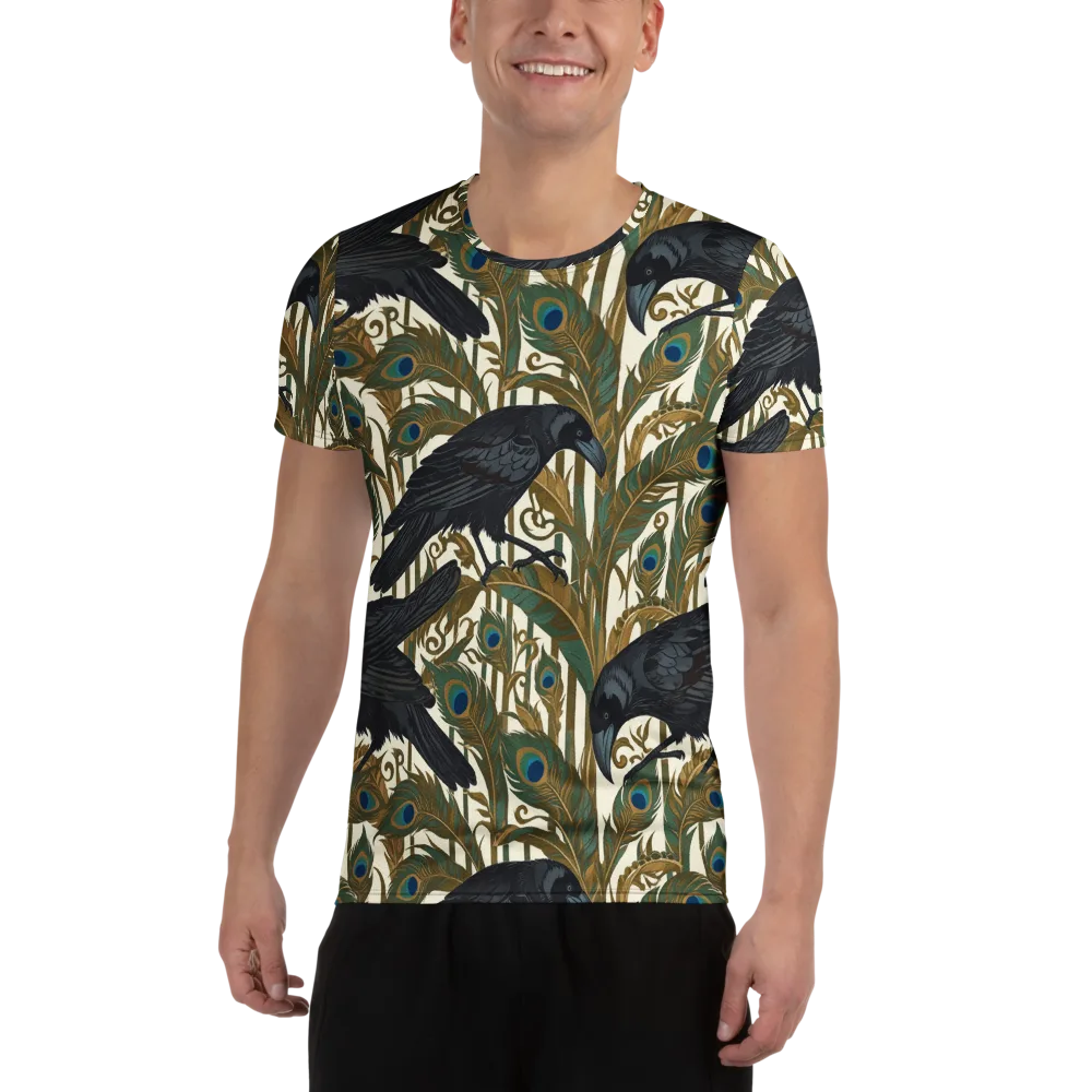 Raven Peacock Almanac on Men's Athletic T-Shirt — Front