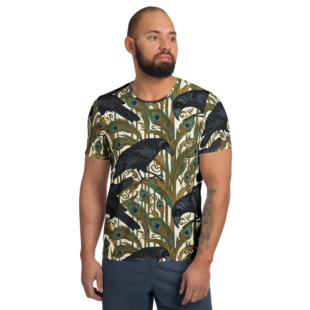 Raven Peacock Almanac on Men's Athletic T-Shirt — Front