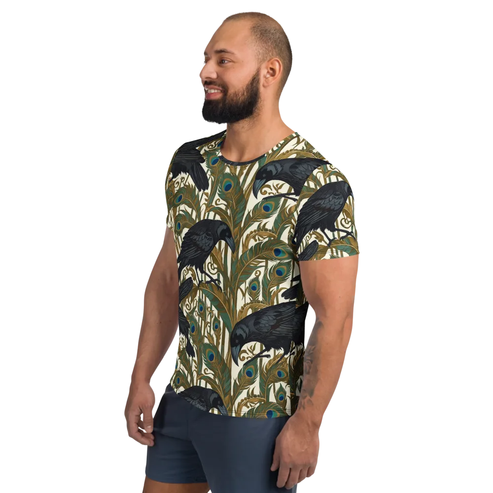 Raven Peacock Almanac on Men's Athletic T-Shirt — Left