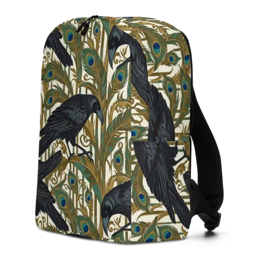 Raven Peacock Almanac on a Minimalist Backpack