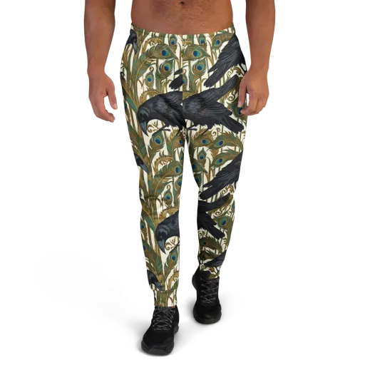 Raven Peacock Almanac on a Men's Joggers