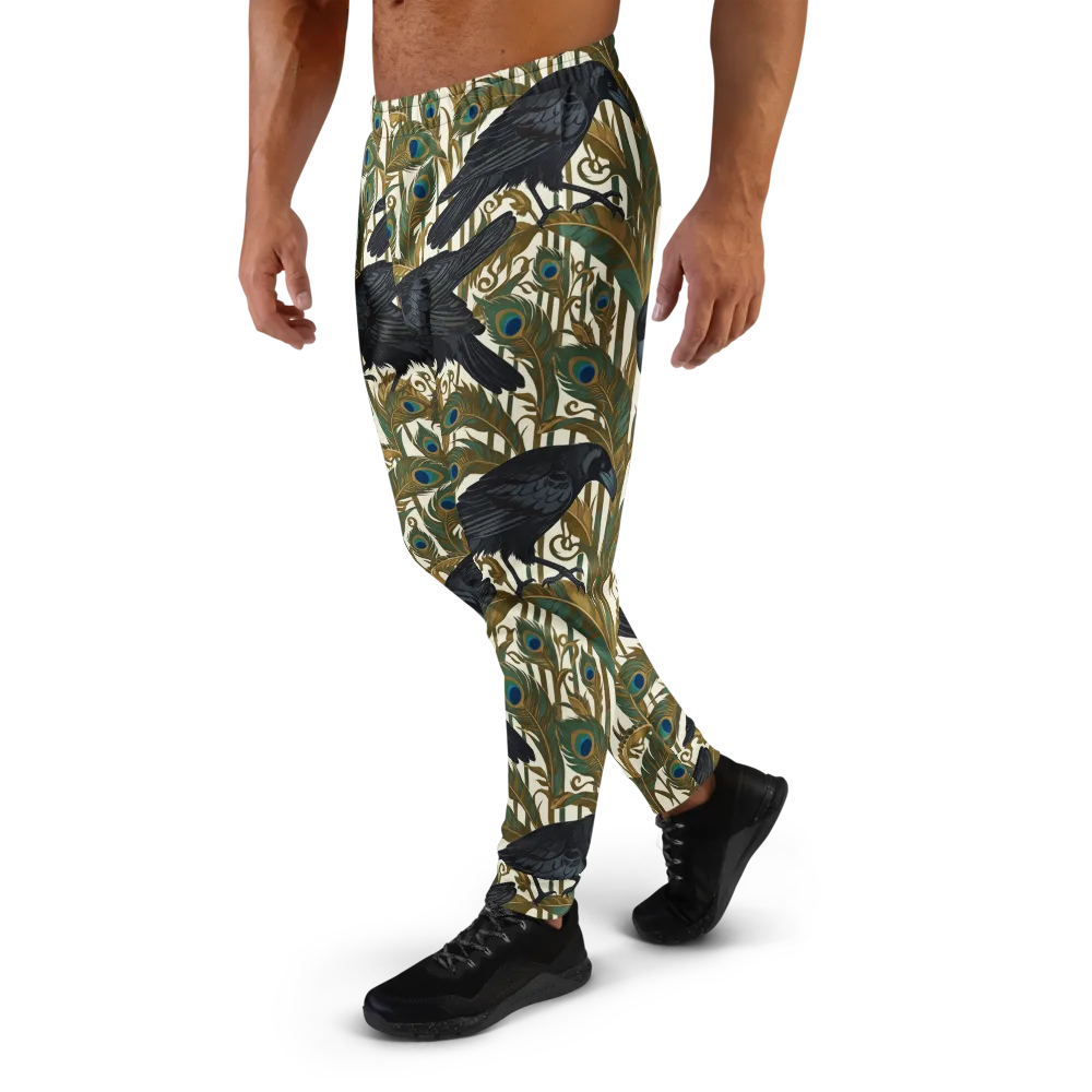 Raven Peacock Almanac on Men's Joggers — Left