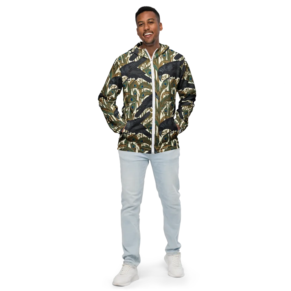 Raven Peacock Almanac on Men's Windbreaker — Front