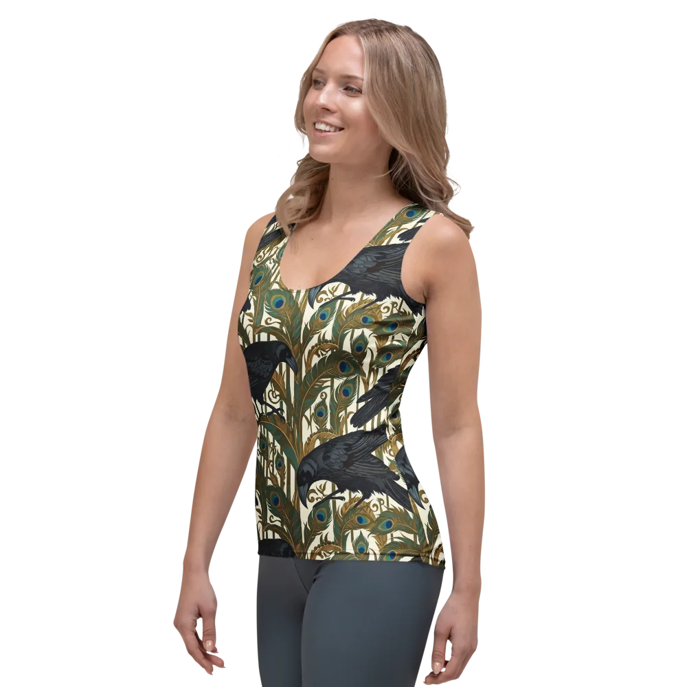 Raven Peacock Almanac on Women's Tank Top — Left Front