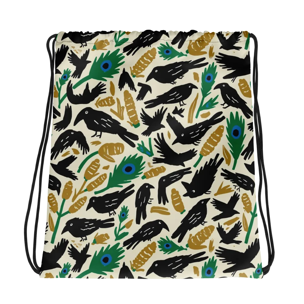 Murder of Crows on Drawstring Bag — Photo