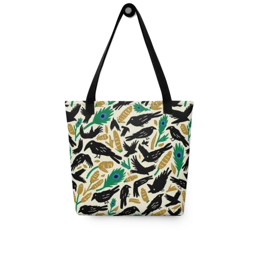 Murder of Crows on a Tote Bag