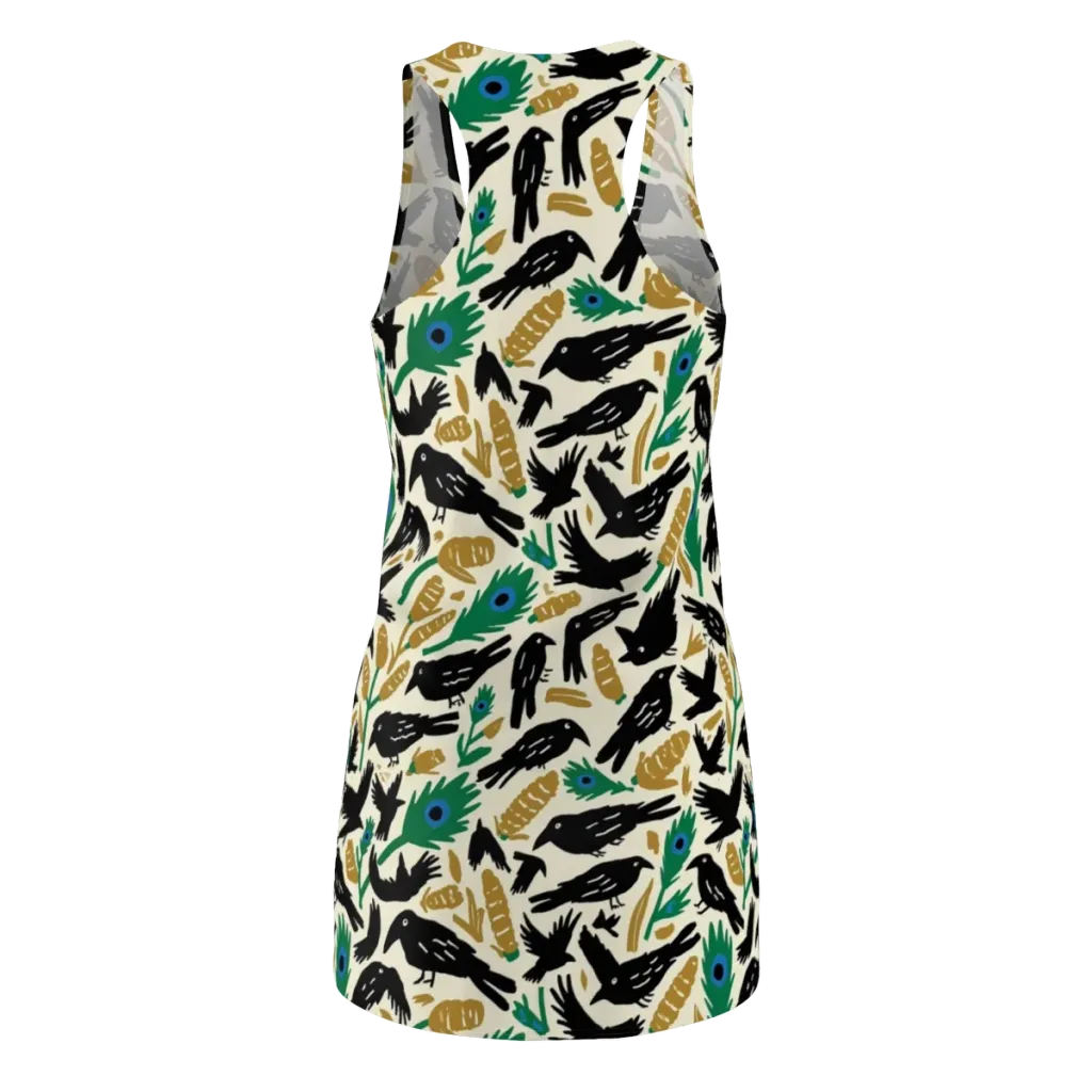 Murder of Crows on Racerback Dress — Back