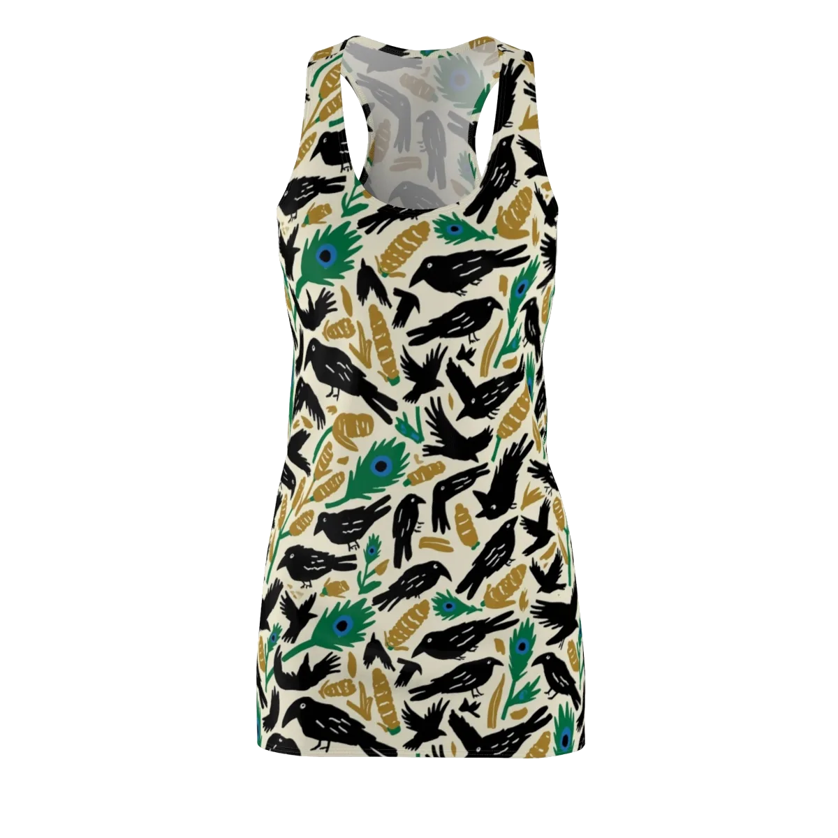 Murder of Crows on Racerback Dress — Front