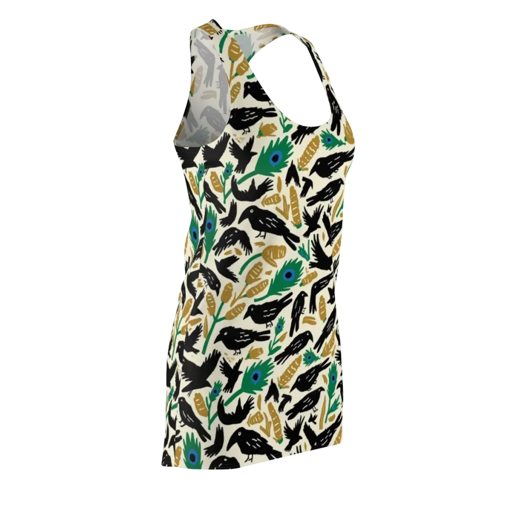 Murder of Crows on Racerback Dress — Front Side