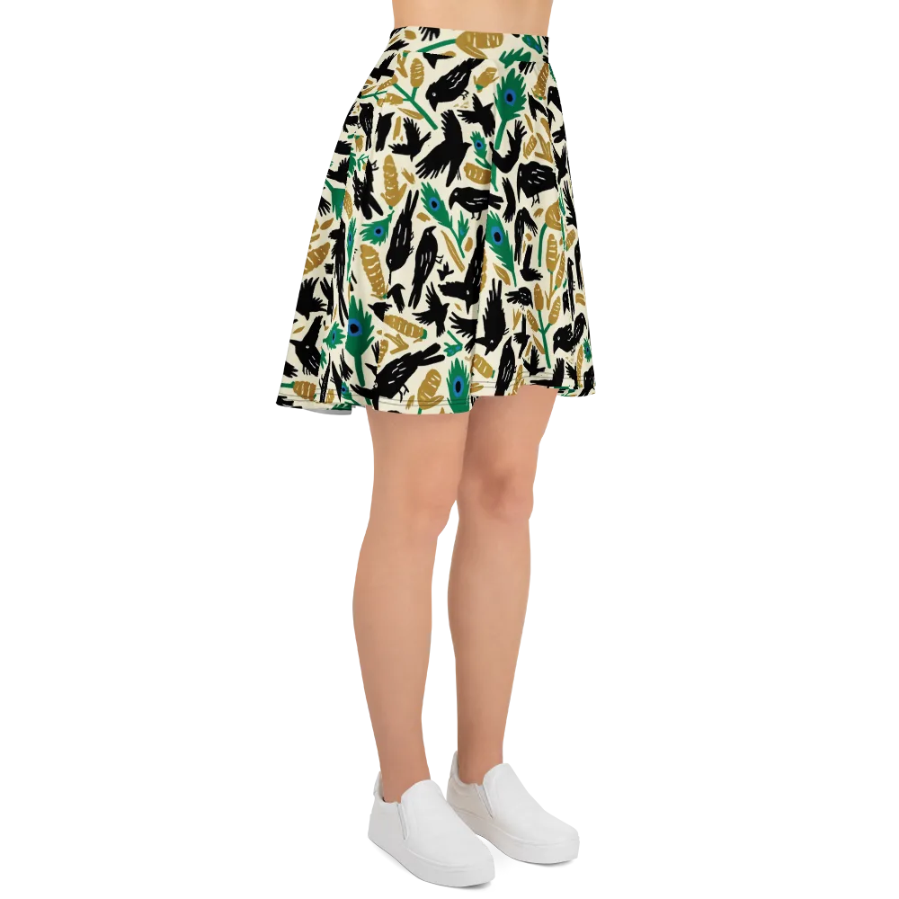 Murder of Crows on Skater Skirt — Right