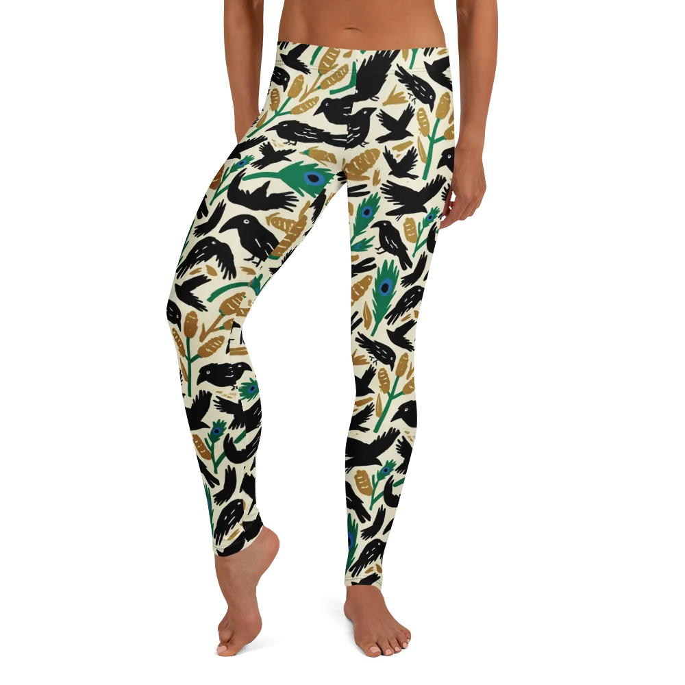 Murder of Crows on Leggings — Front
