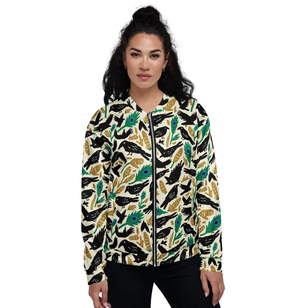 Murder of Crows on Bomber Jacket — Front