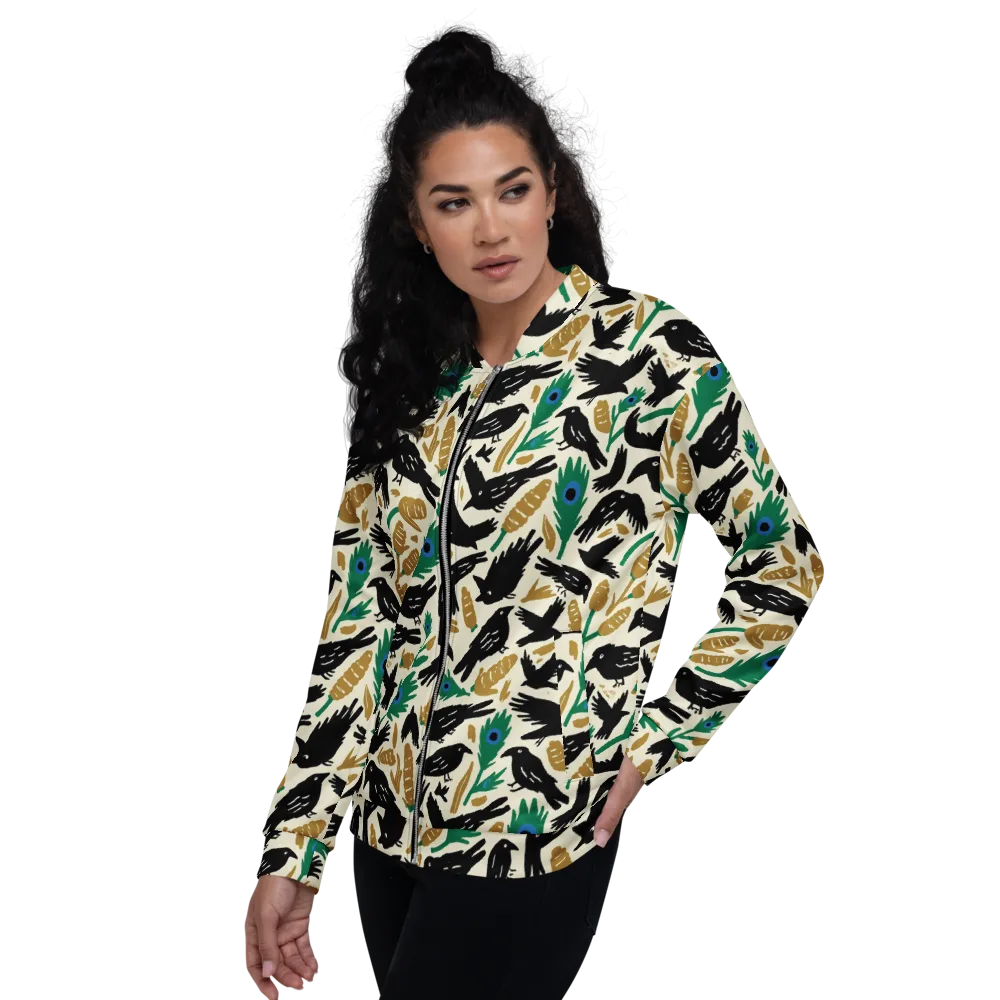 Murder of Crows on Bomber Jacket — Left