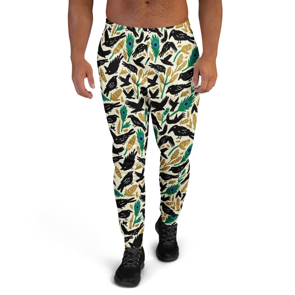 Murder of Crows on Men's Joggers — Front