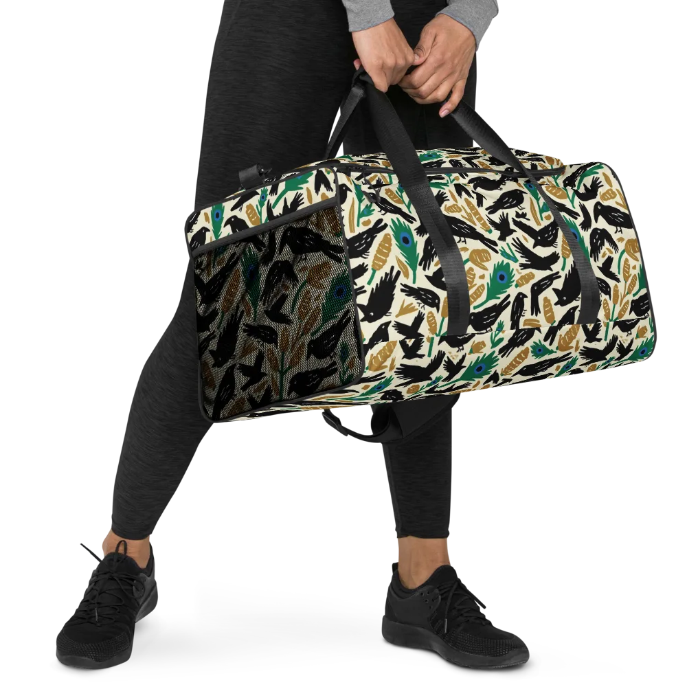 Murder of Crows on Duffle Bag — Right Front