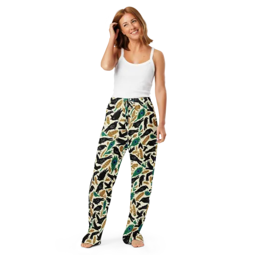 Murder of Crows on a Women's Pajama Pants