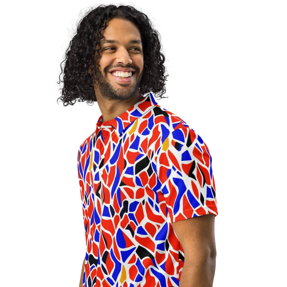 Primary Fracture on Men's Slim Fit Polo Shirt — Left Front