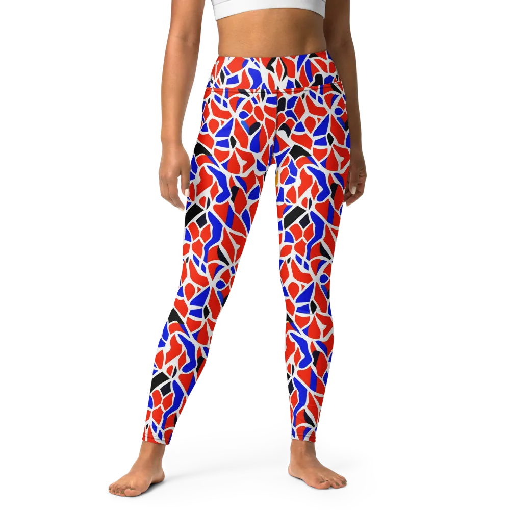 Primary Fracture on Yoga Leggings — Front