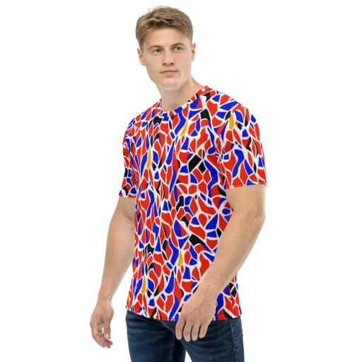Primary Fracture on a Men's Crew Neck T-Shirt