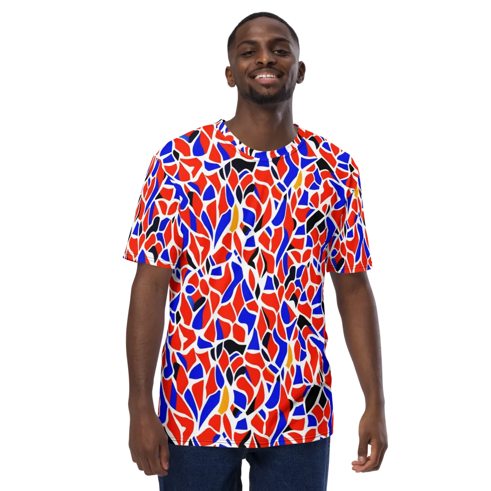 Primary Fracture on Men's Crew Neck T-Shirt — Front