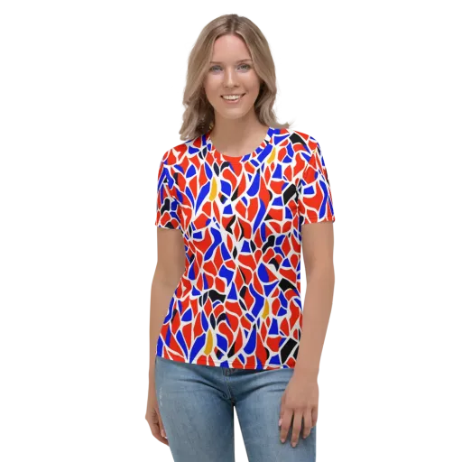 Primary Fracture on a Women's Crew Neck T-Shirt
