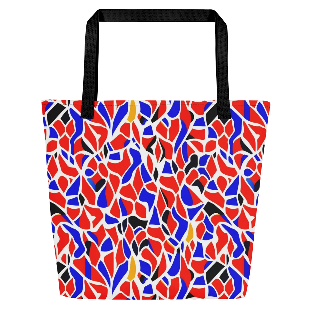 Primary Fracture on Large Tote Bag W/ Pocket — Front