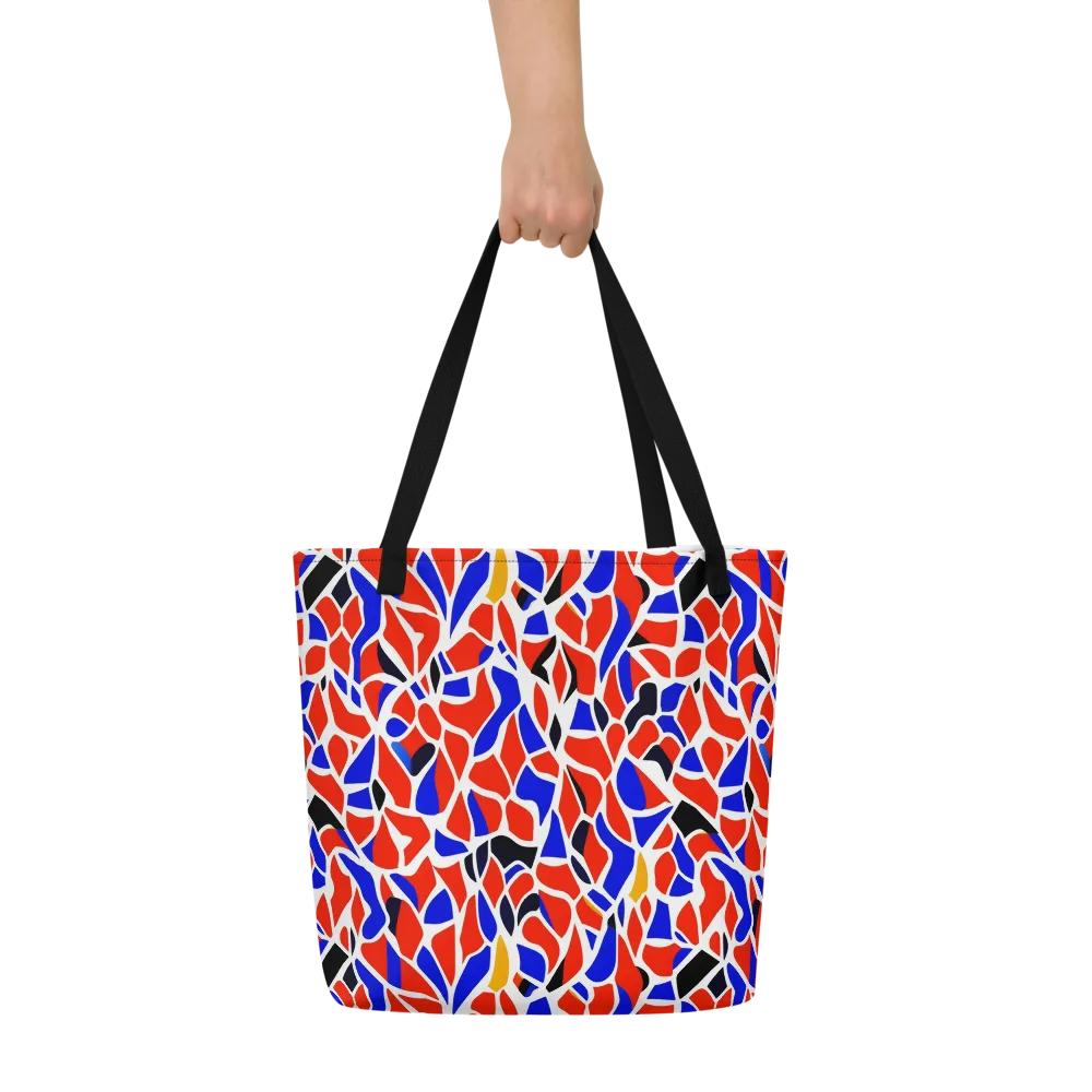 Primary Fracture on Large Tote Bag W/ Pocket — Front