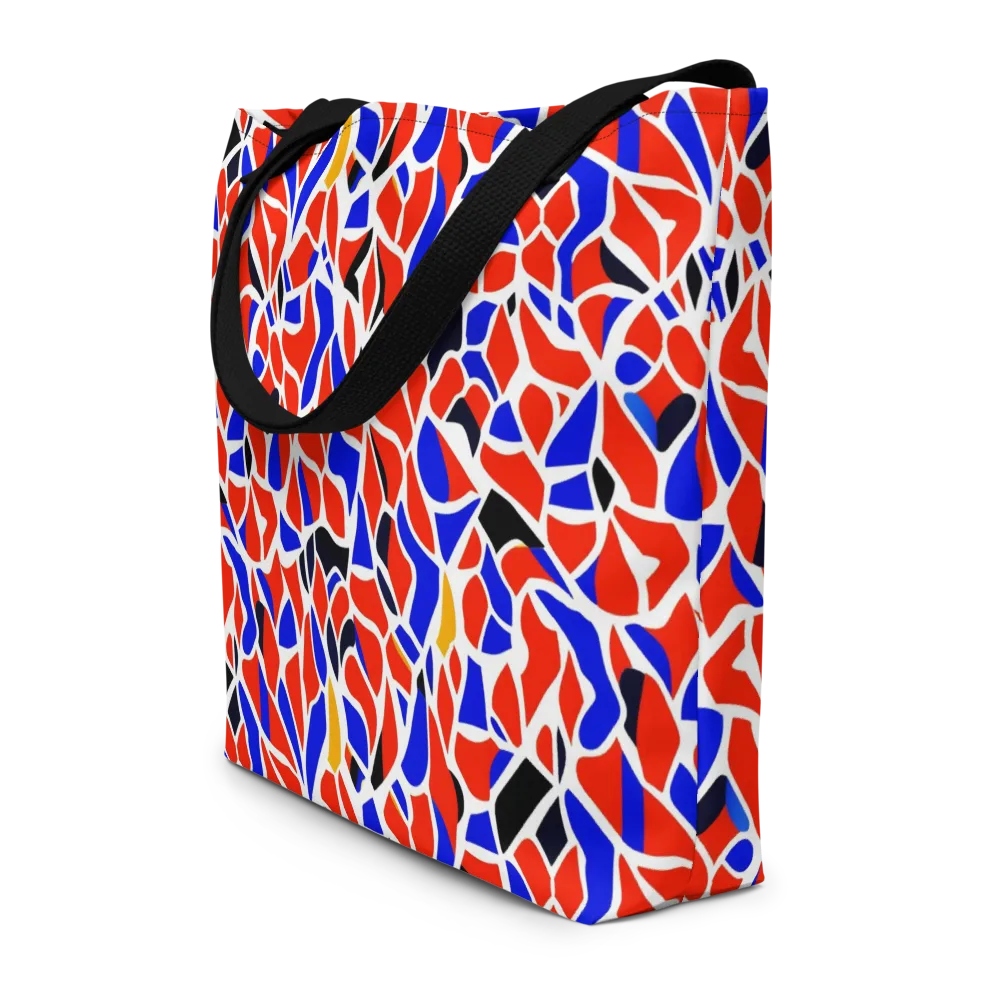Primary Fracture on Large Tote Bag W/ Pocket — Front