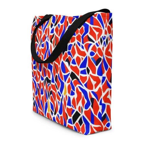 Primary Fracture on a Large Tote Bag W/ Pocket
