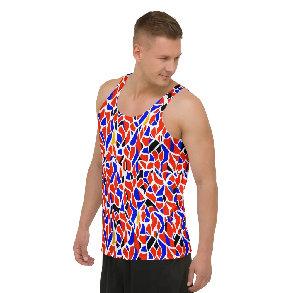 Primary Fracture on Men's Tank Top — Left Front