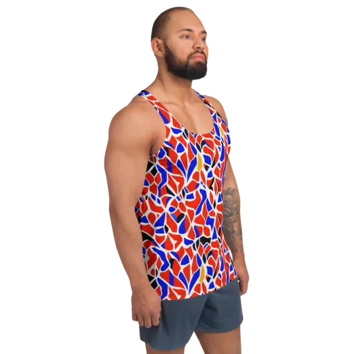 Primary Fracture on a Men's Tank Top