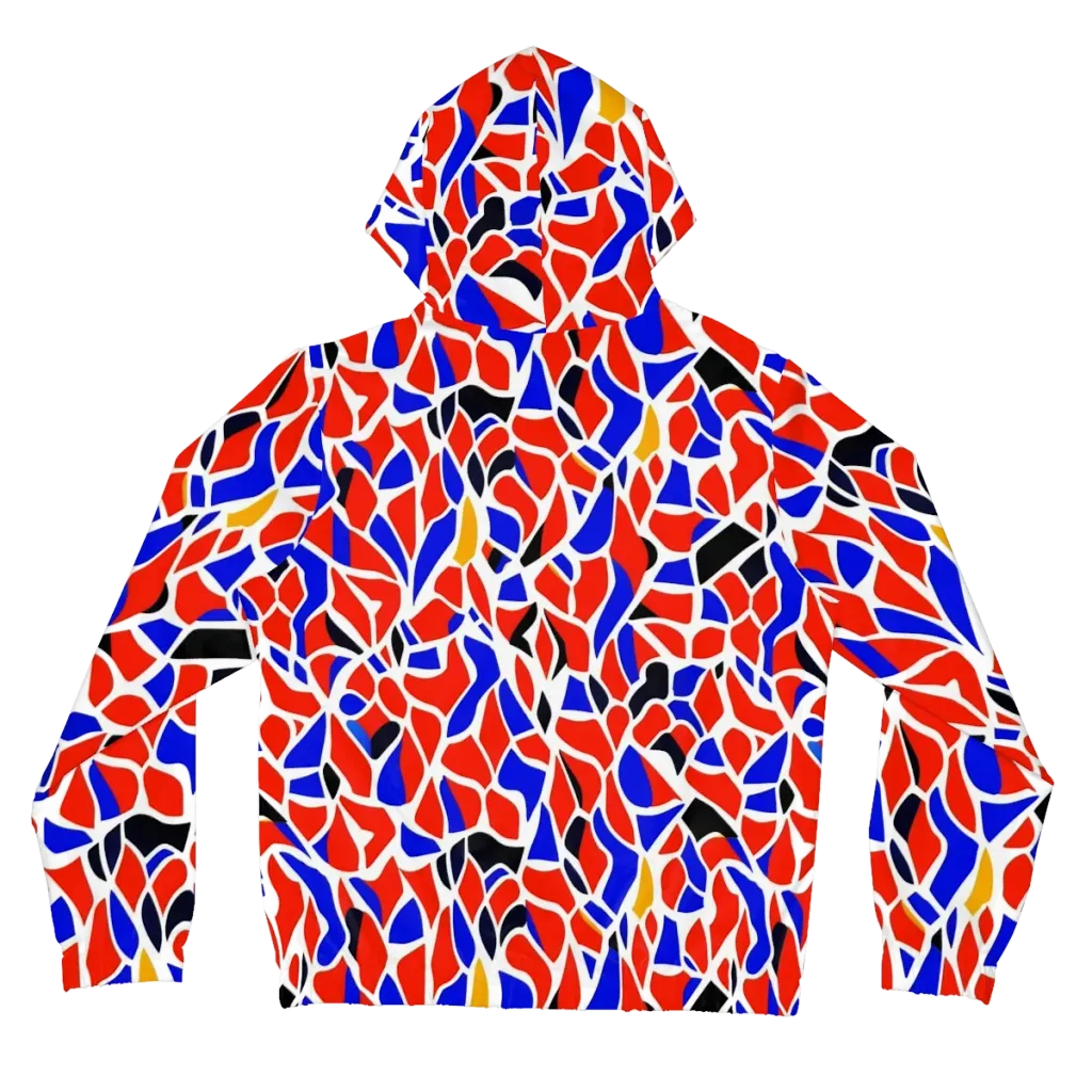 Primary Fracture on Women's Full-Zip Hoodie — Back
