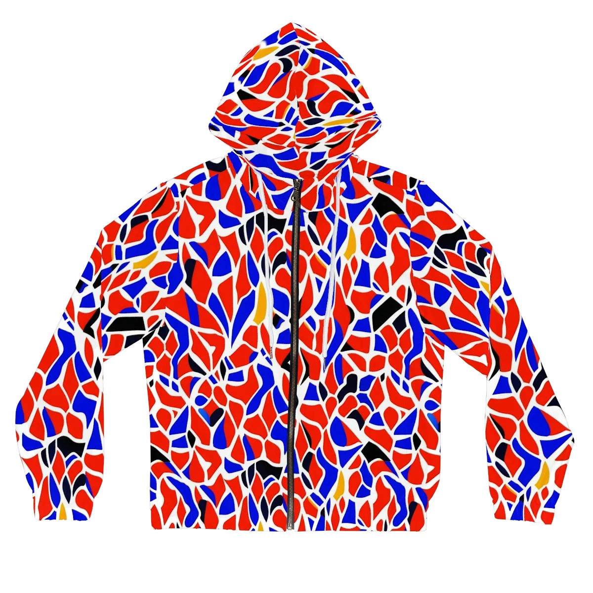 Primary Fracture on Women's Full-Zip Hoodie — Front