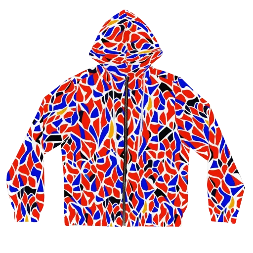 Primary Fracture on a Women's Full-Zip Hoodie