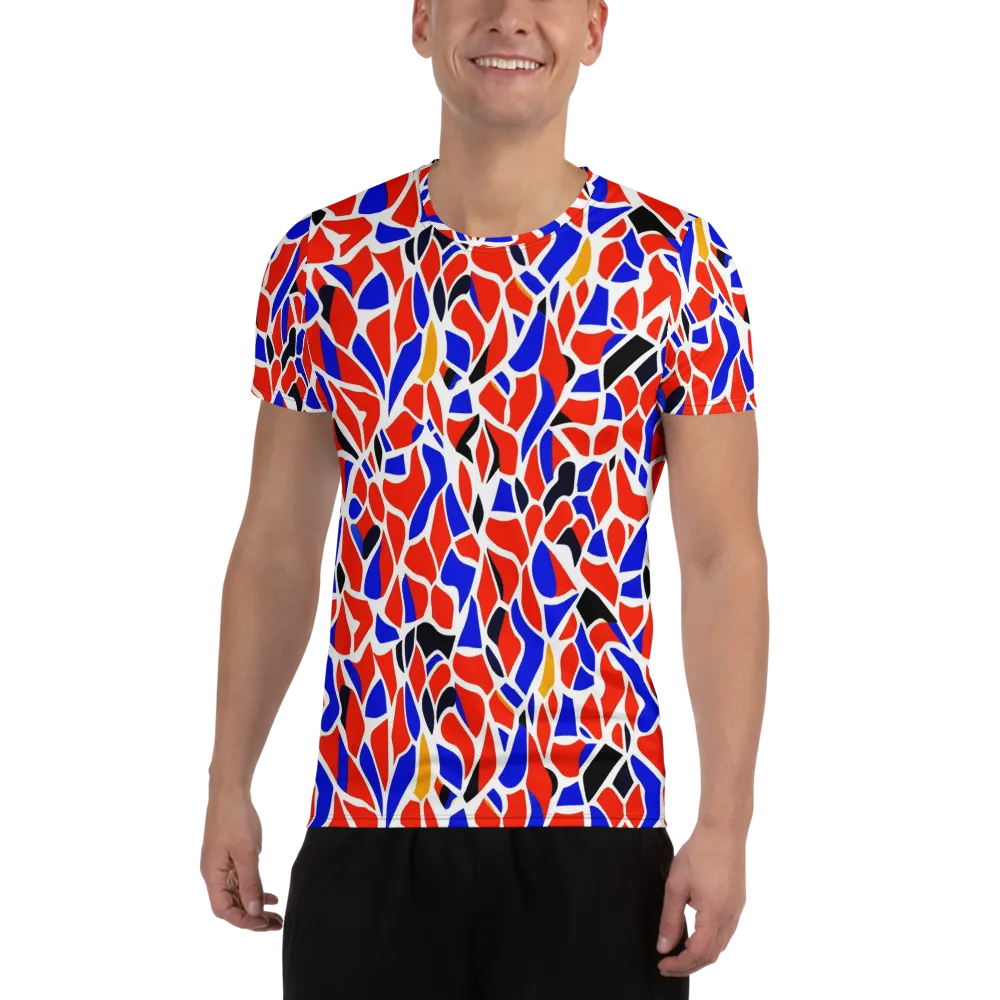 Primary Fracture on Men's Athletic T-Shirt — Front