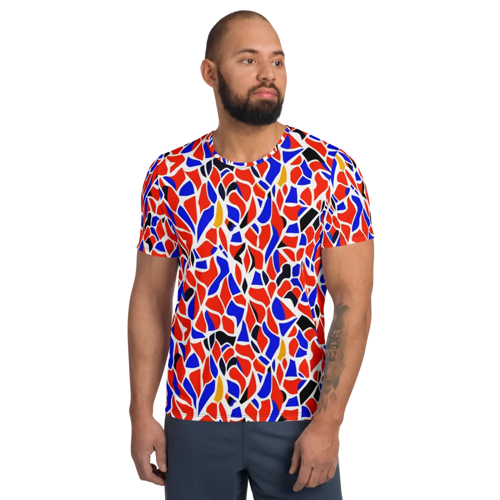 Primary Fracture on Men's Athletic T-Shirt — Front
