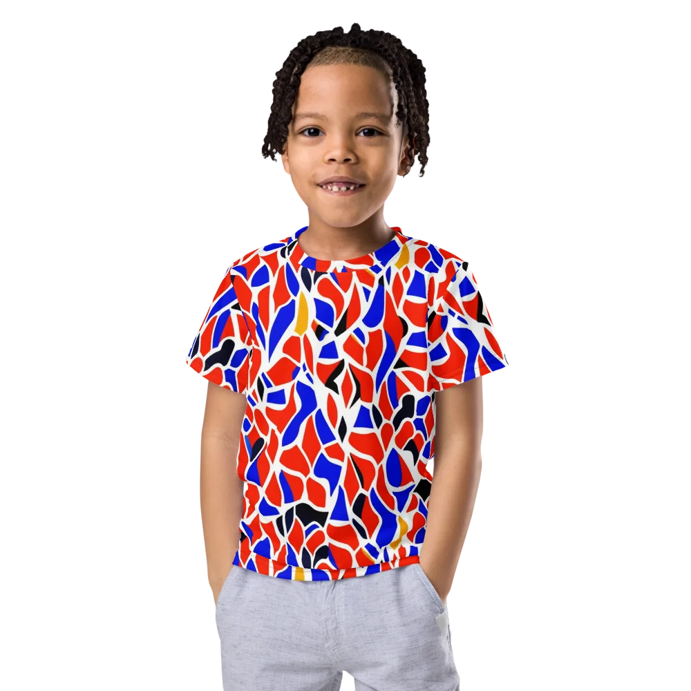 Primary Fracture on Kids Crew Neck T-Shirt — Front