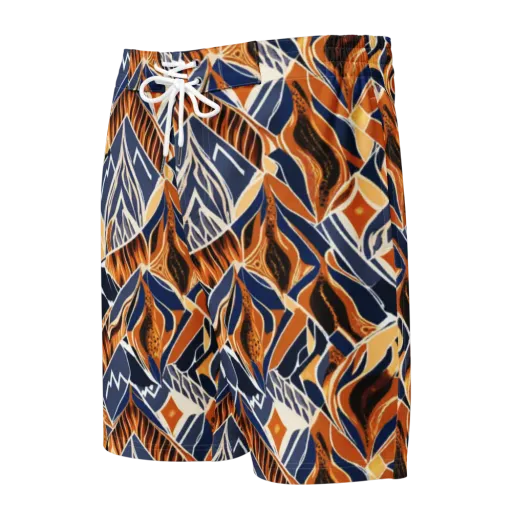 Saffron Alpine Static on a Men's Board Shorts