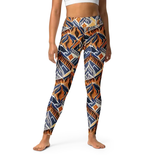 Saffron Alpine Static on a Yoga Leggings