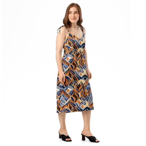Saffron Alpine Static on a Slip Dress