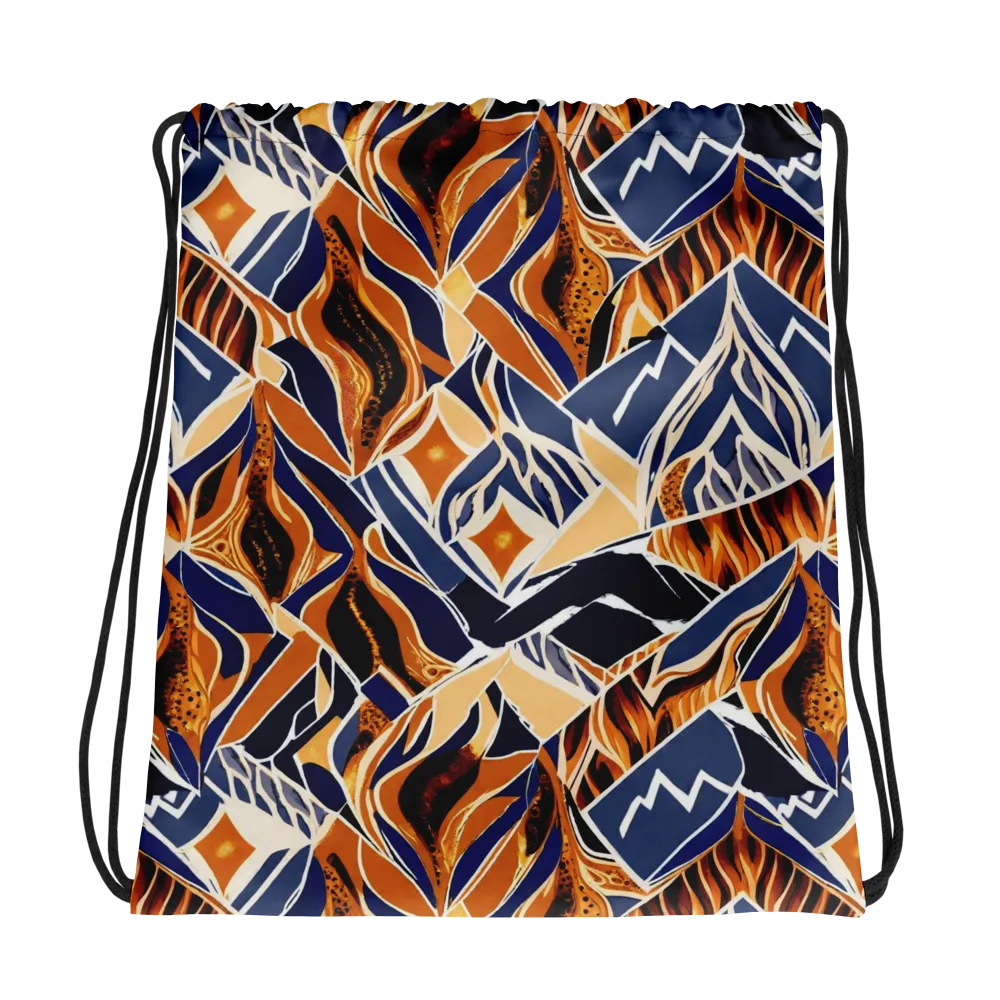 Saffron Alpine Static on Drawstring Bag — Photo