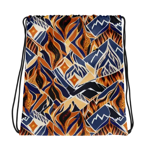 Saffron Alpine Static on a Drawstring Bag