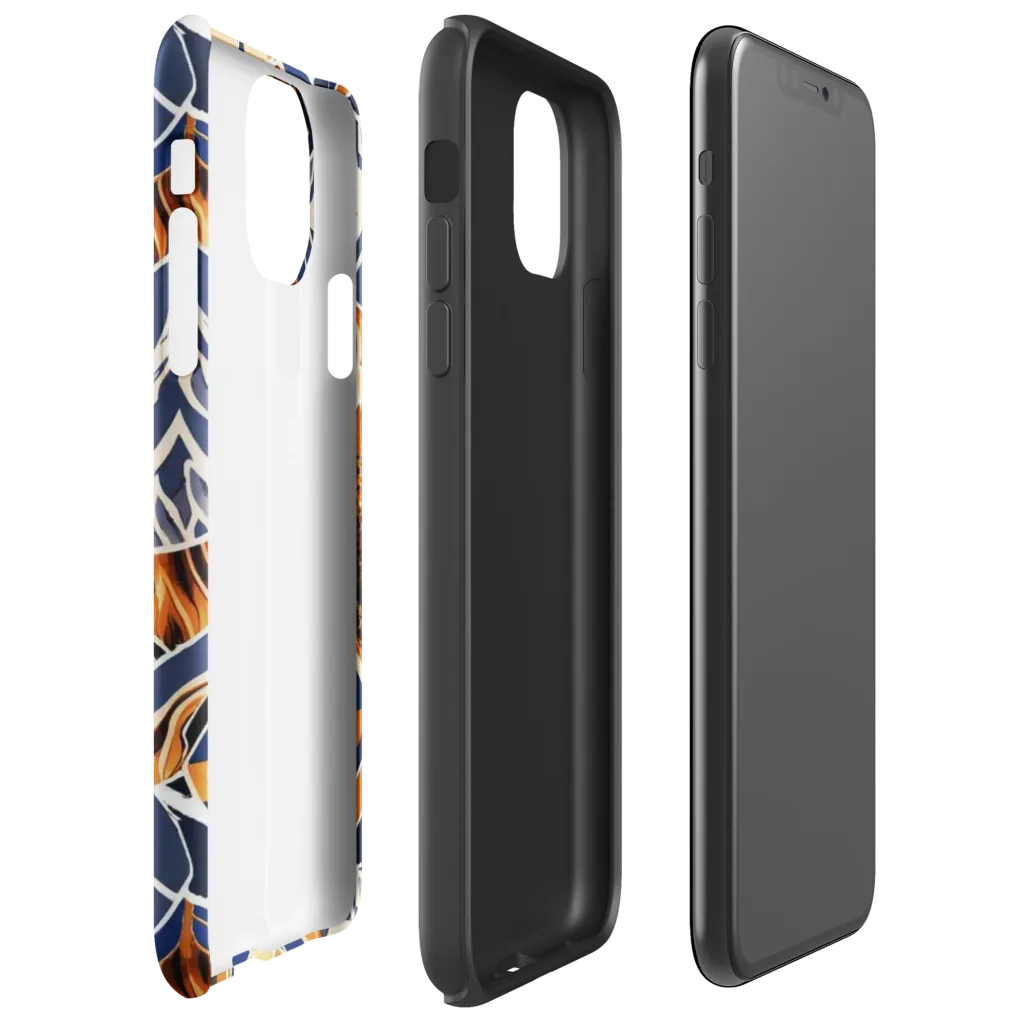 Saffron Alpine Static on Tough Case for iPhone® — Right