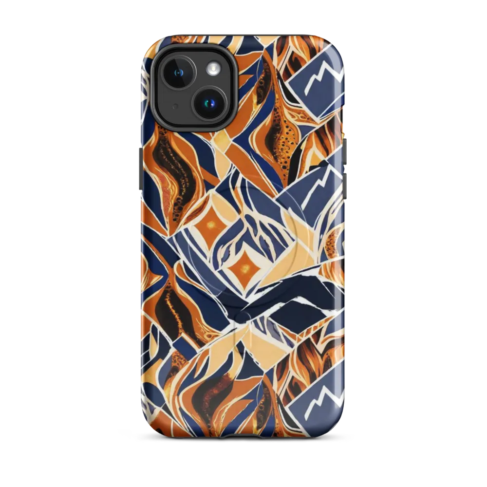 Saffron Alpine Static on MagSafe Tough Case for iPhone® — Front
