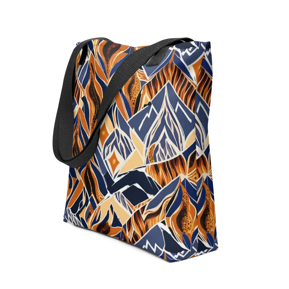 Saffron Alpine Static on Tote Bag — Front