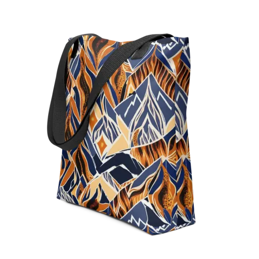 Saffron Alpine Static on a Tote Bag