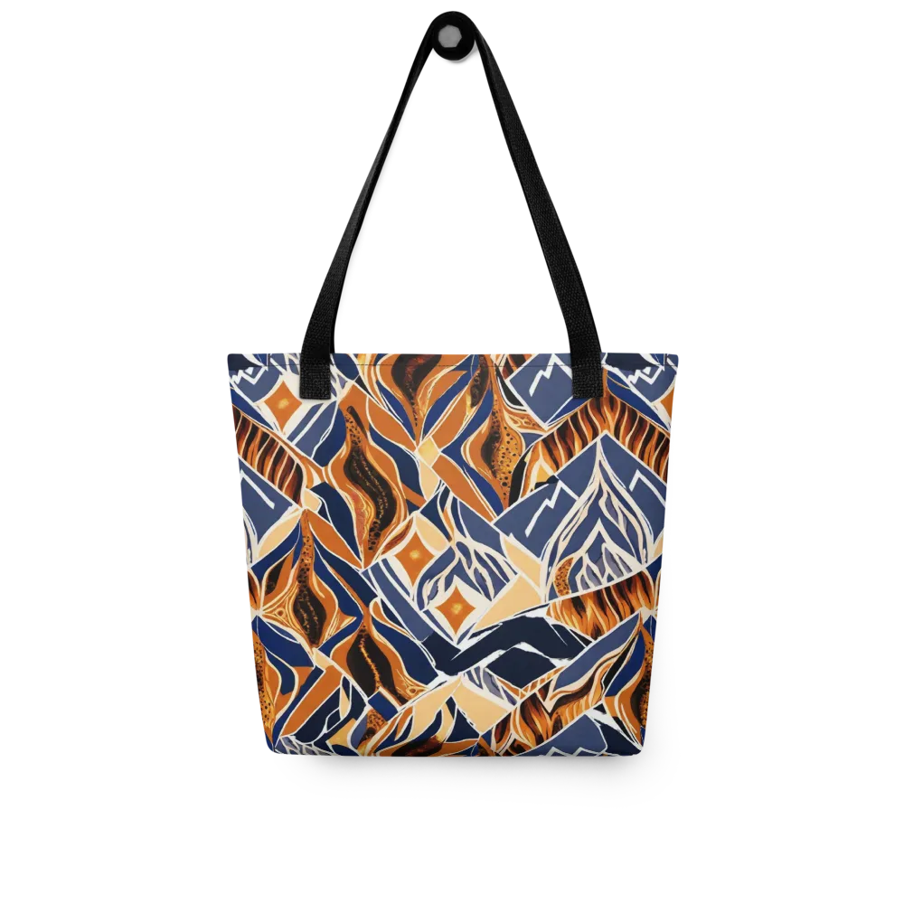 Saffron Alpine Static on Tote Bag — Front