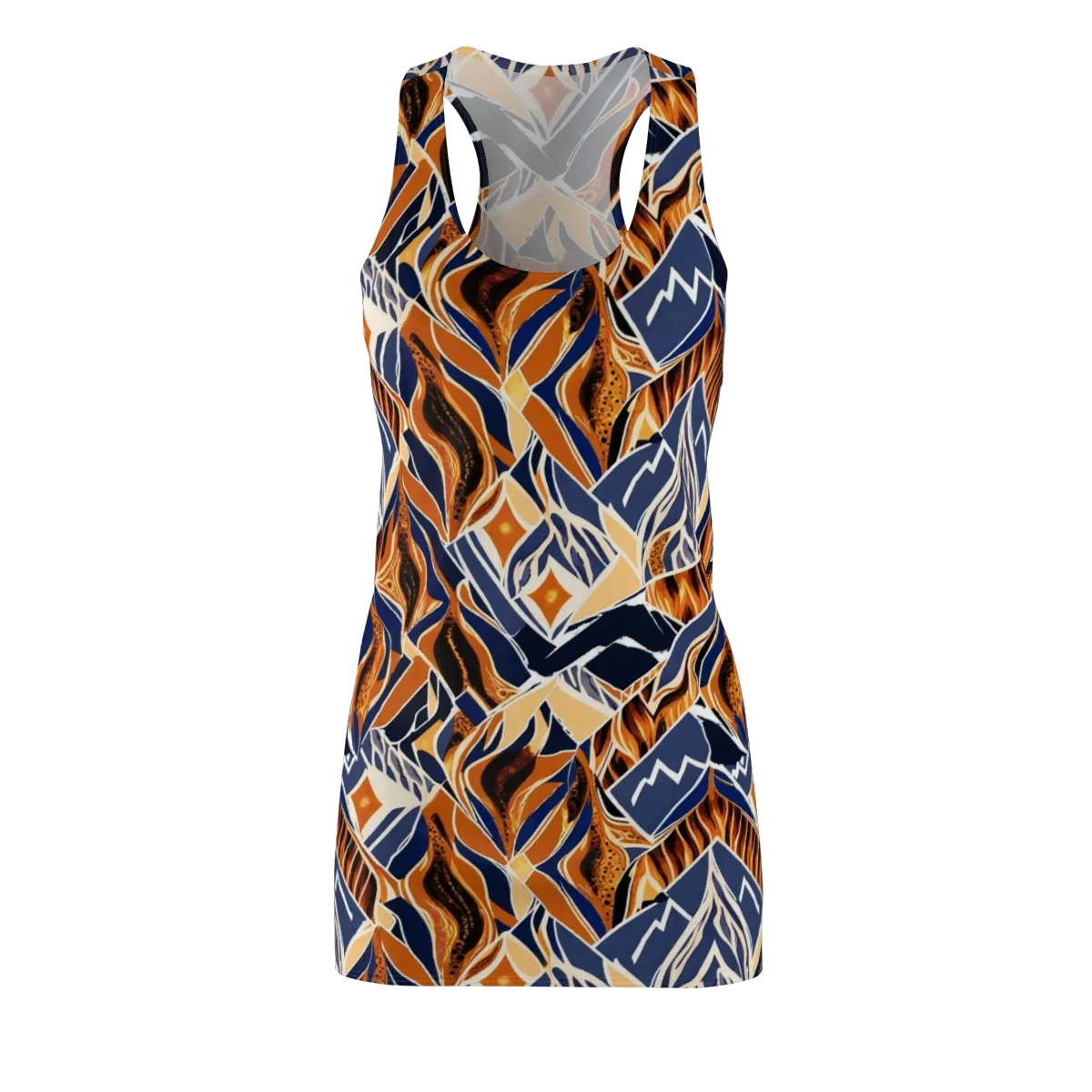 Saffron Alpine Static on Racerback Dress — Front