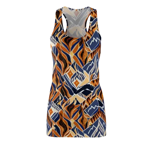 Saffron Alpine Static on a Racerback Dress