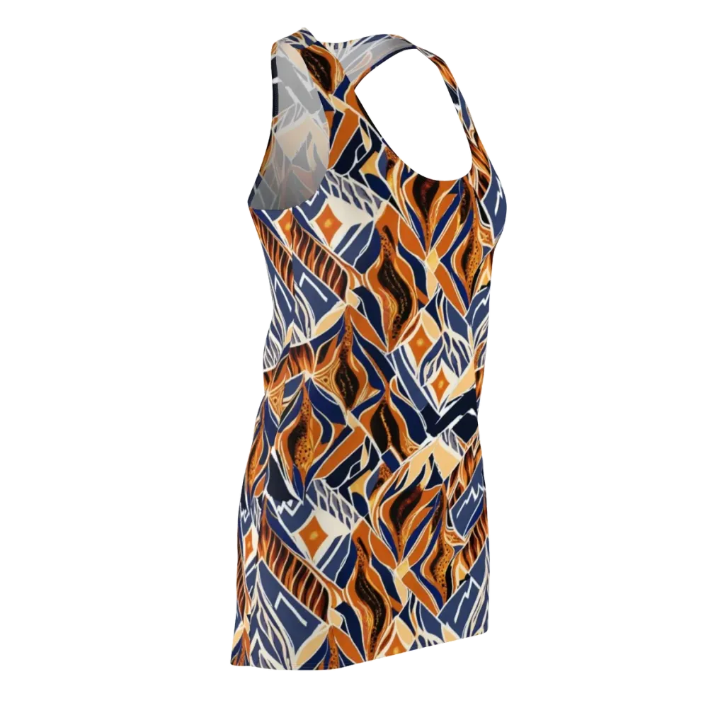 Saffron Alpine Static on Racerback Dress — Front Side